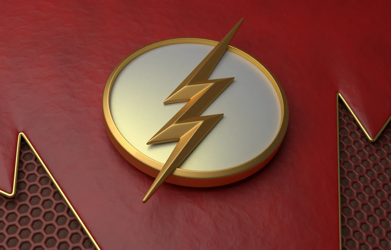 Photo wallpaper logo, lightning, suit, The Flash, Barry Allen, Grunt Gustin