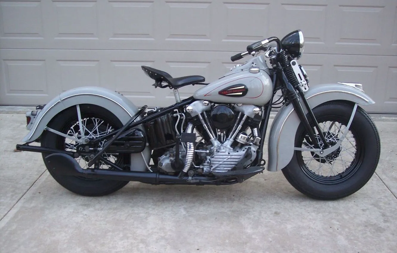 Photo wallpaper engine, Knucklehead, forties bike, 1940 Harley Davidson