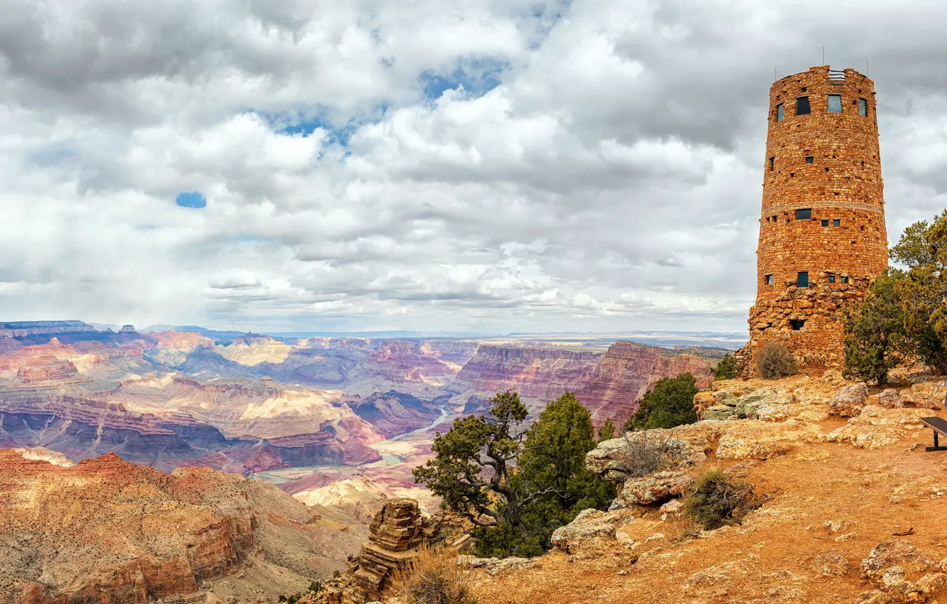 Photo wallpaper United States, Arizona, Grand Canyon, Coconino, Desert View