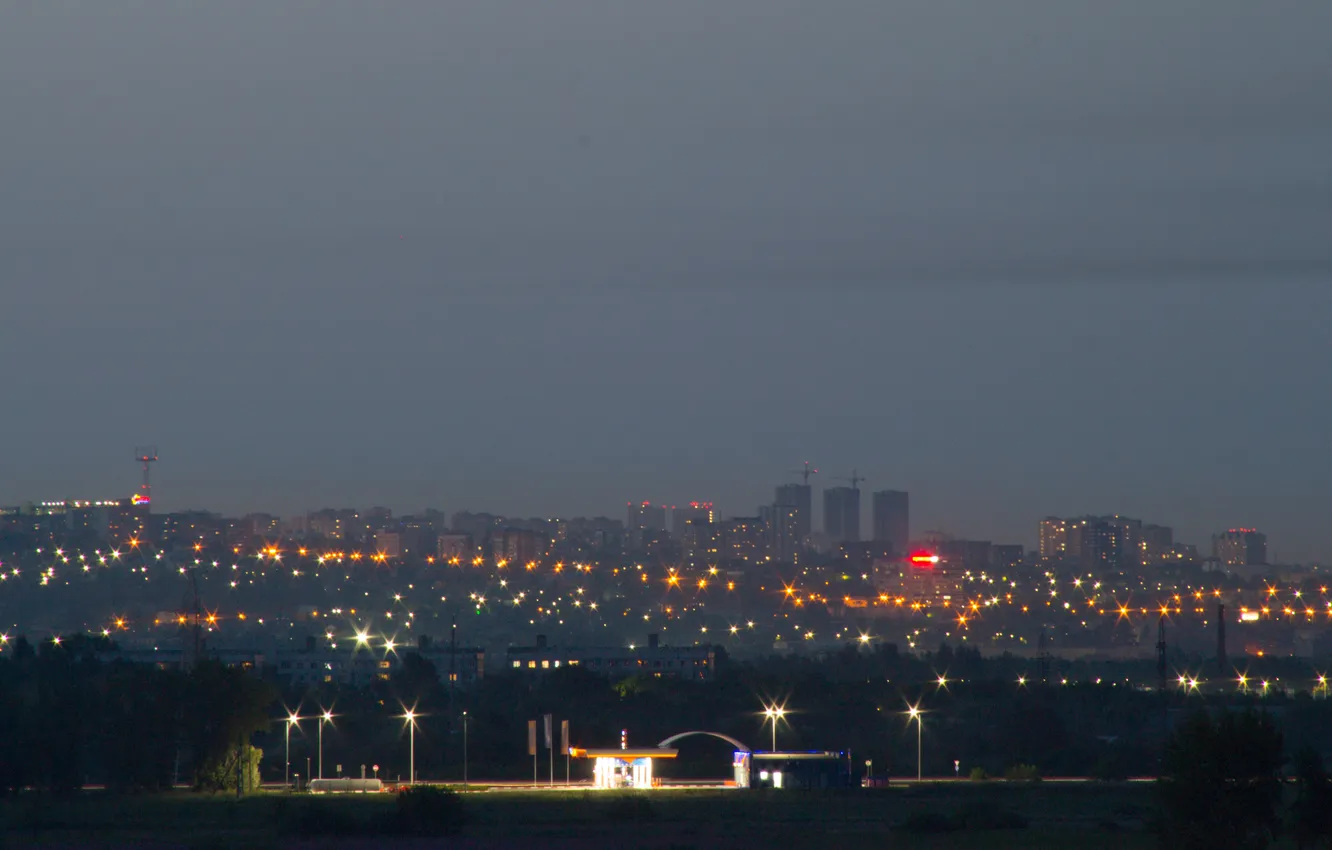 Photo wallpaper summer, the sky, night, the city, building, home, Russia, architecture