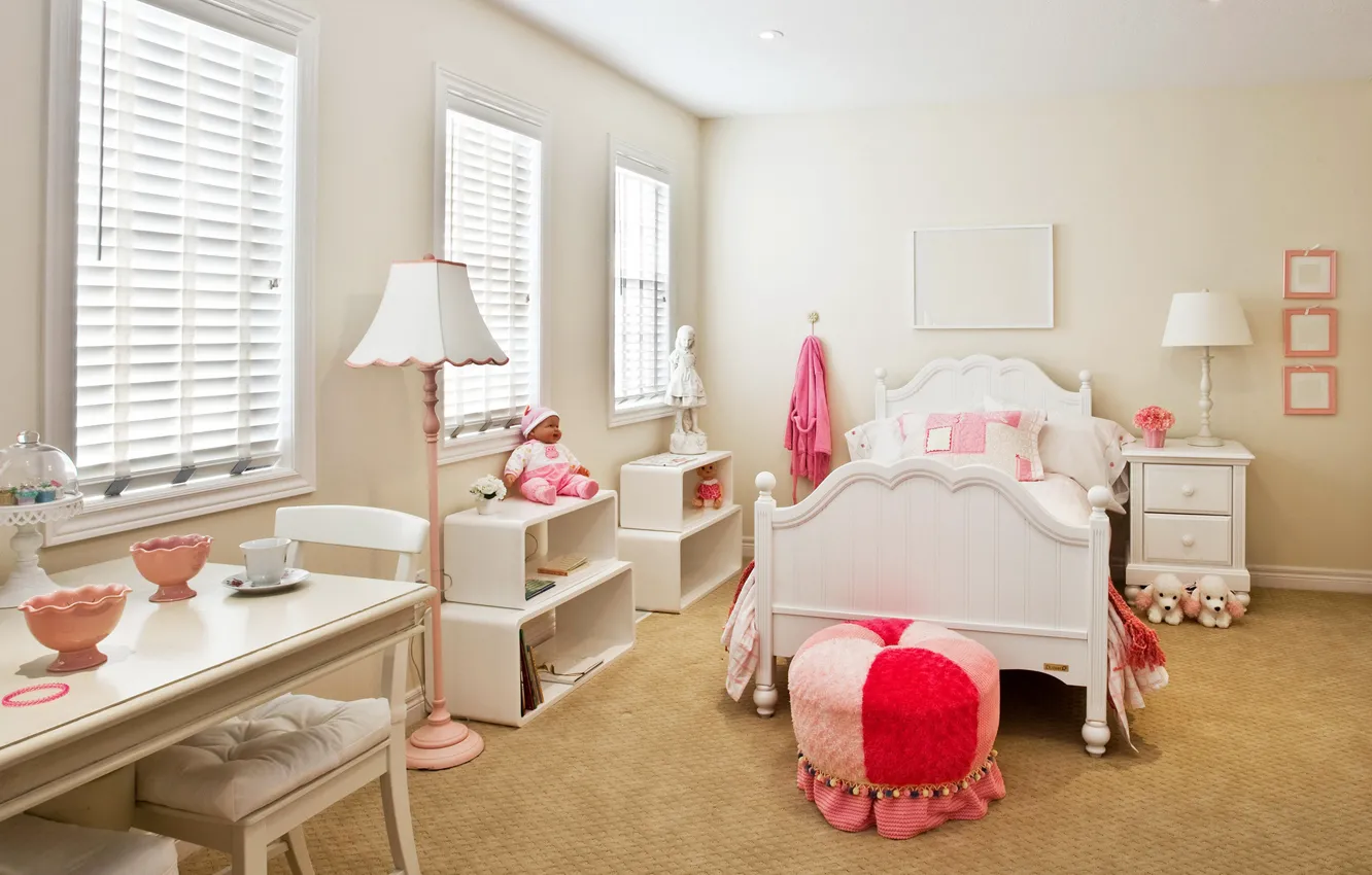 Photo wallpaper room, toys, bed, bedroom, children's