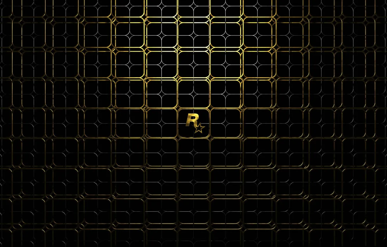 Photo wallpaper letters, logo, Rockstar