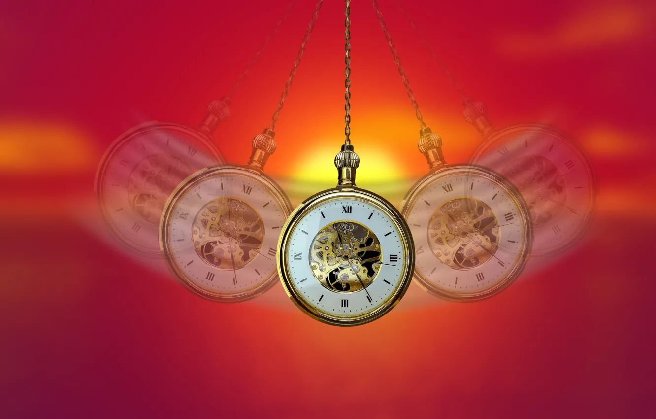 Photo wallpaper time, watch, hypnosis