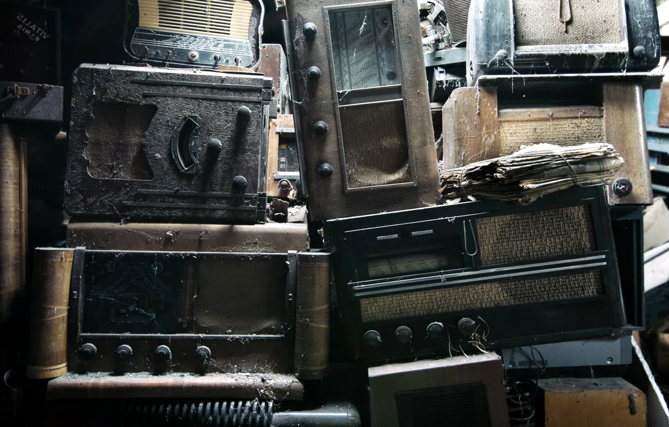 Photo wallpaper background, radio, receiver