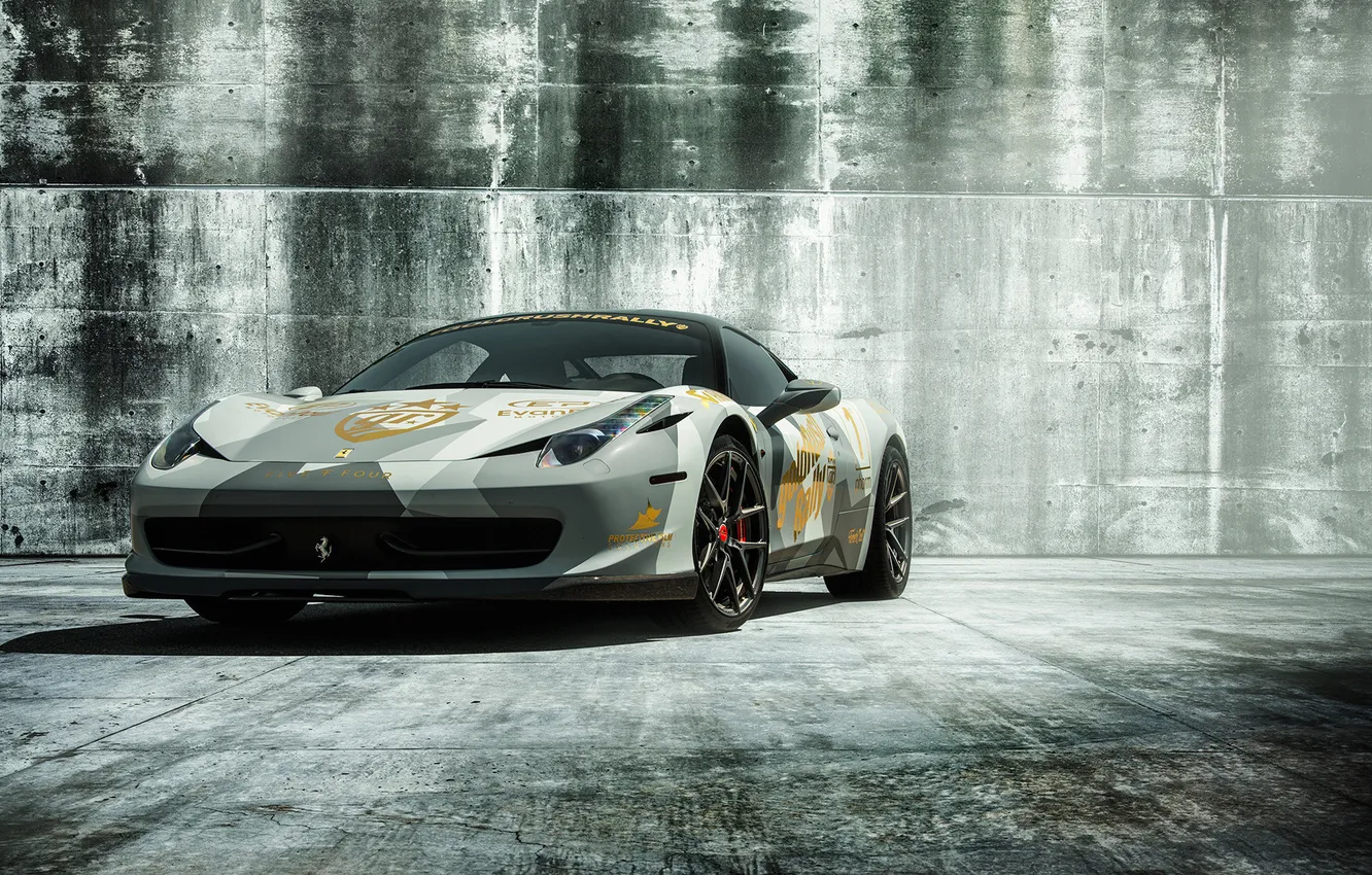 Photo wallpaper Ferrari, sports car, 458, Italia