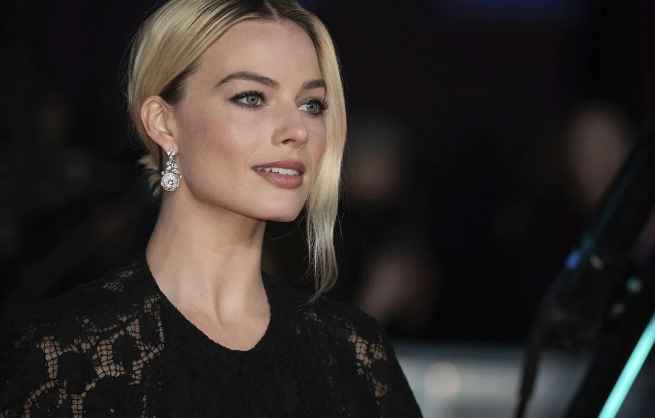 Photo wallpaper look, makeup, actress, blonde, look, blonde, actress, Margot Robbie