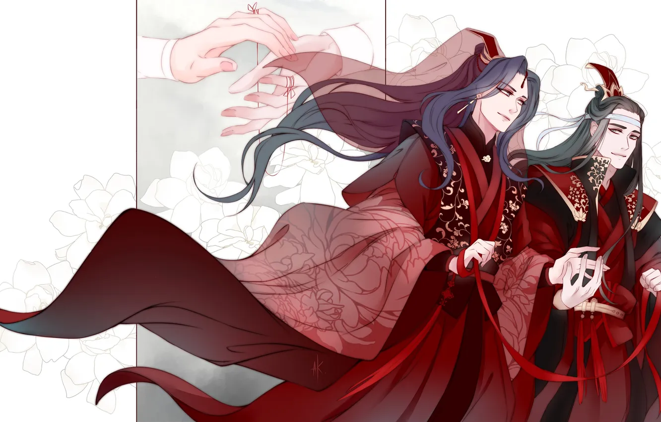 Photo wallpaper hands, guy, two, hanfu, Alina Kross