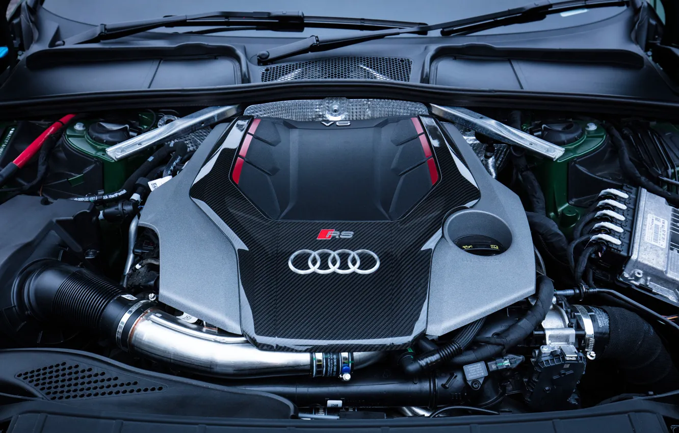Photo wallpaper Audi, engine, RS5, Coupe, 2018, RS 5