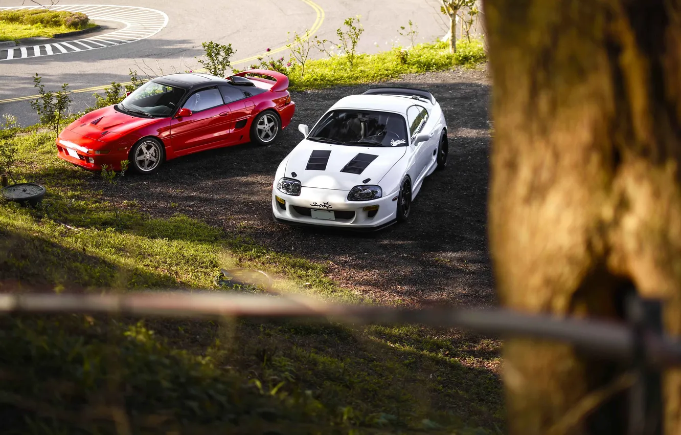 Photo wallpaper car, Toyota, Supra