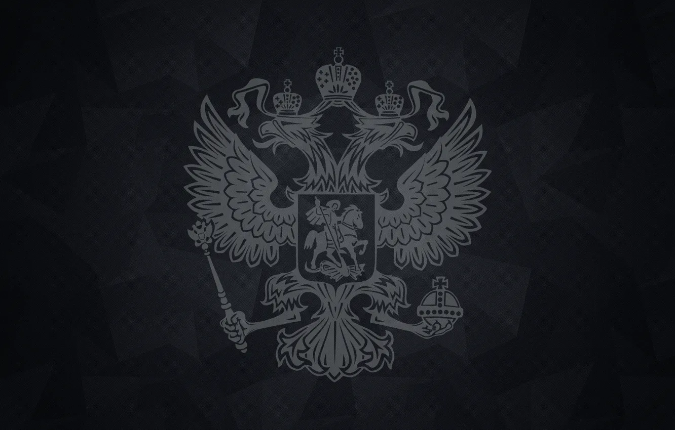 Photo wallpaper Eagle, Coat of arms, Russia