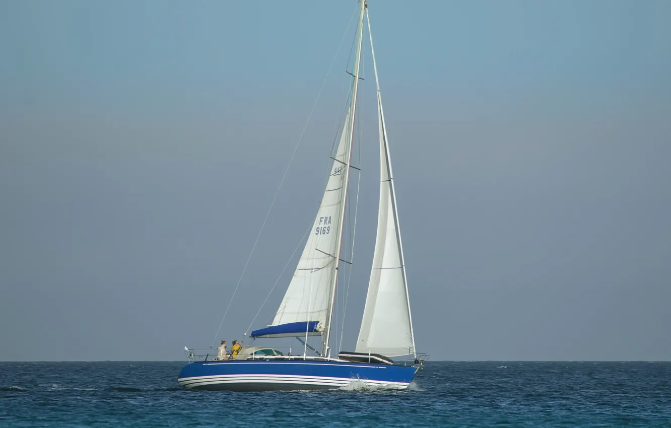 Photo wallpaper sea, the sky, sailboat
