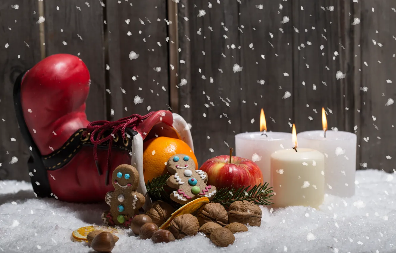 Photo wallpaper holiday, new year, candles, Christmas, Christmas, happy new year, New Year, merry christmas