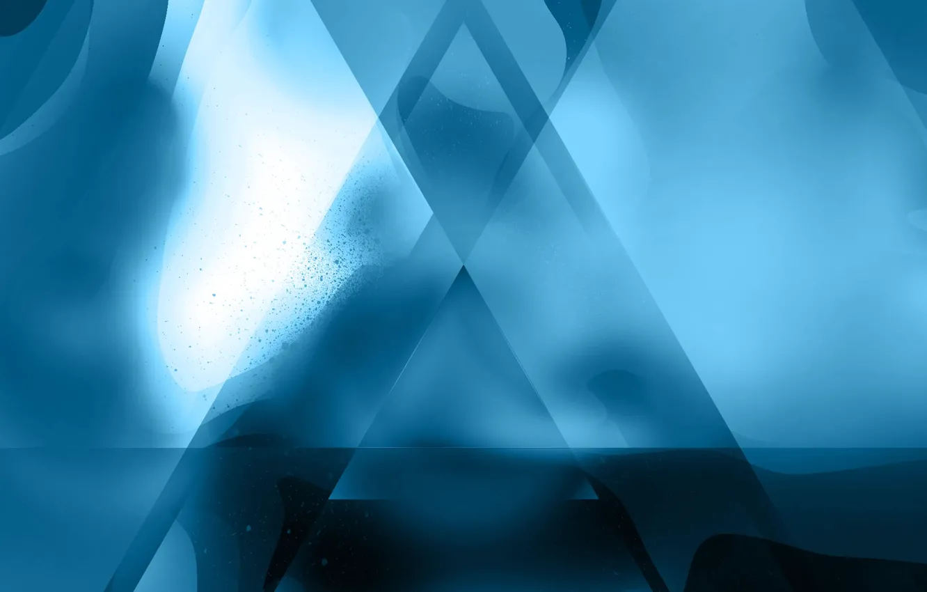 Photo wallpaper light, blue