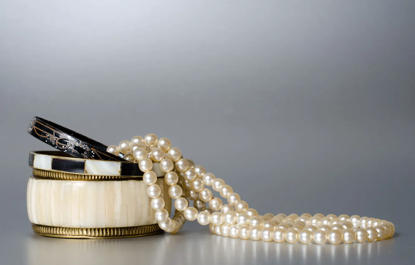 Photo wallpaper decoration, pearl, beads