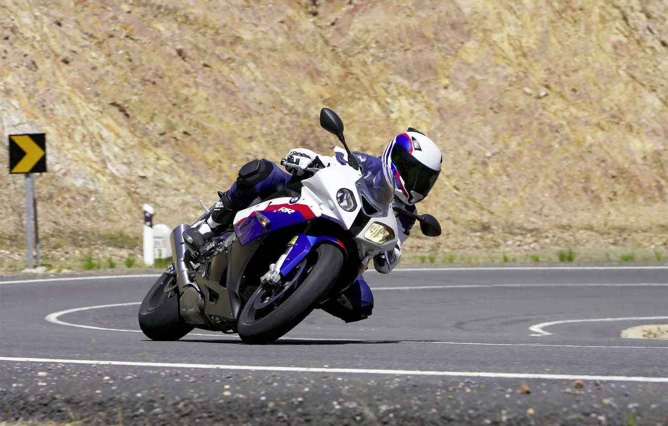 Photo wallpaper road, BMW, S1000RR