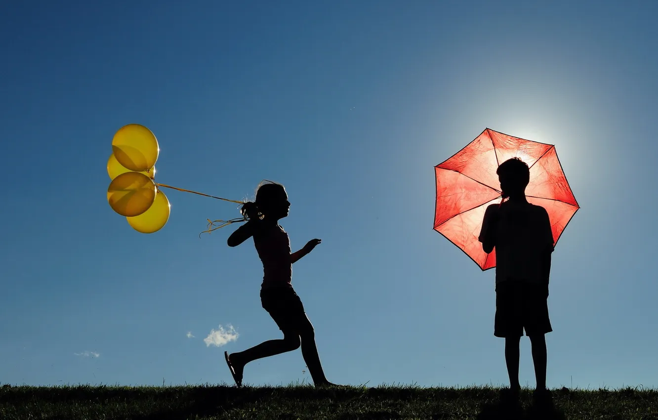 Photo wallpaper mood, boy, girl