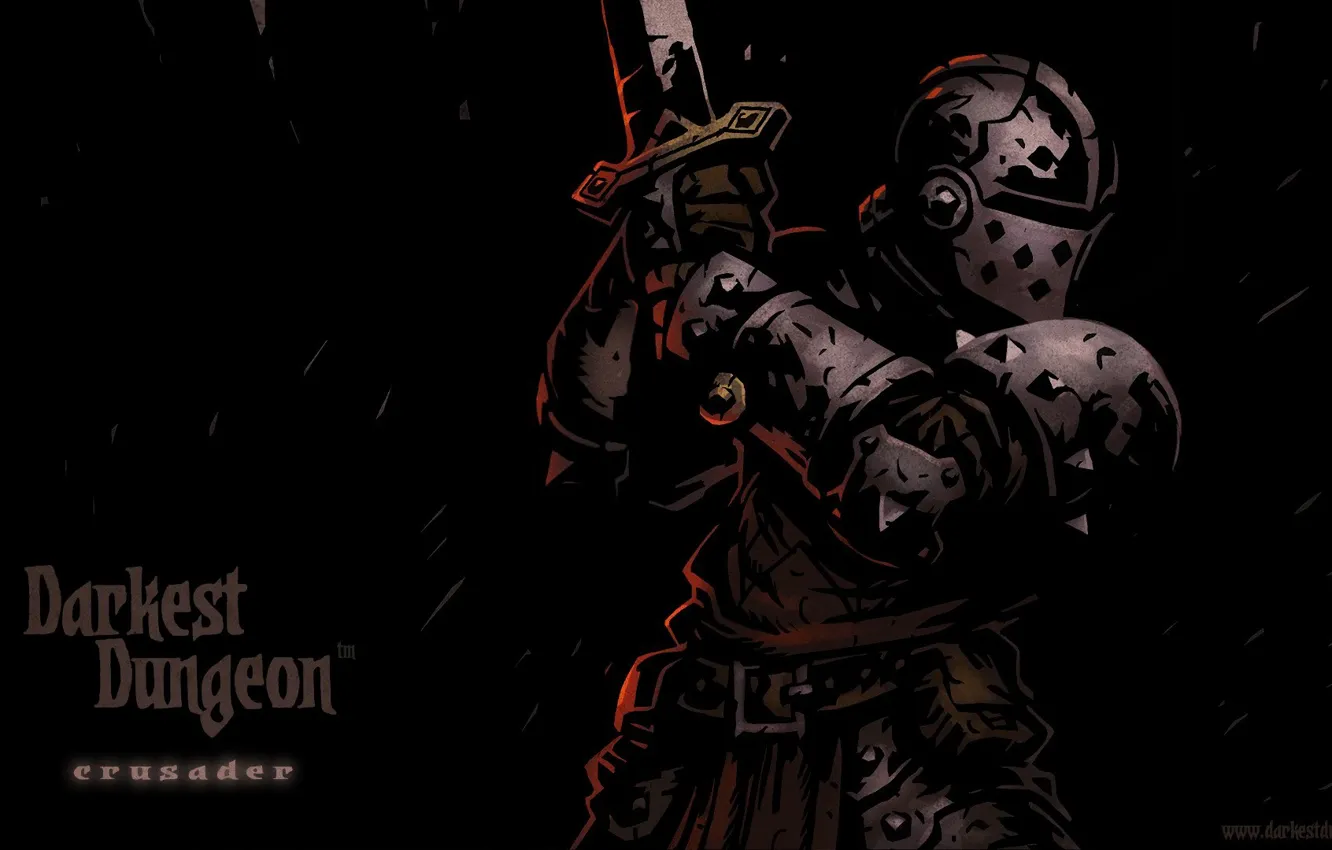 Photo wallpaper rpg, Crusader, Darkest Dungeon, Red Hook Studios