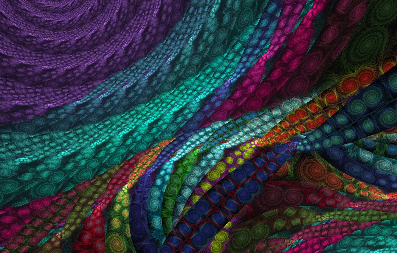 Photo wallpaper line, abstraction, strip, pattern, curls, graphics, fractal, ornament