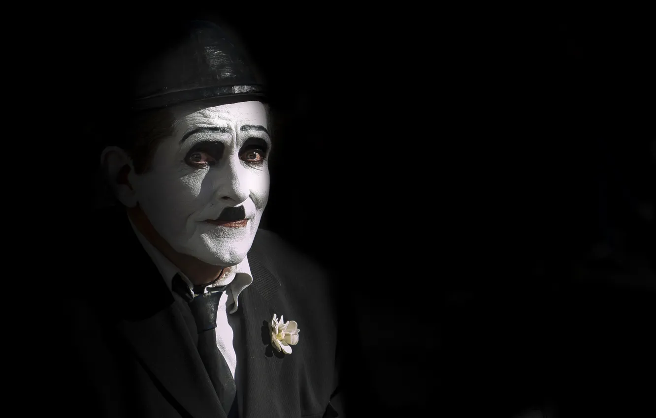 Photo wallpaper people, Charlie Chaplin, mimo