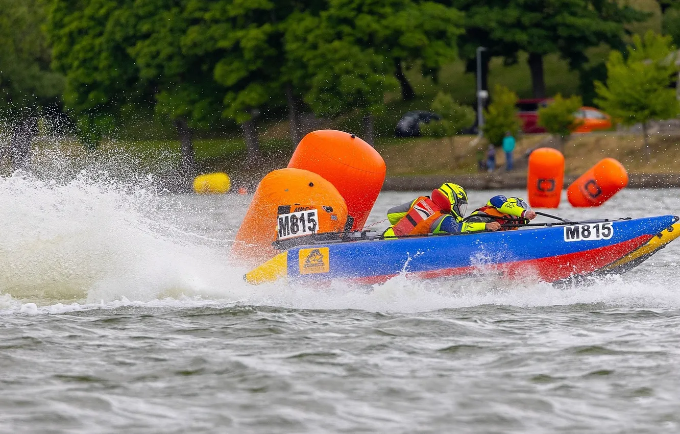 Photo wallpaper race, boat, speed