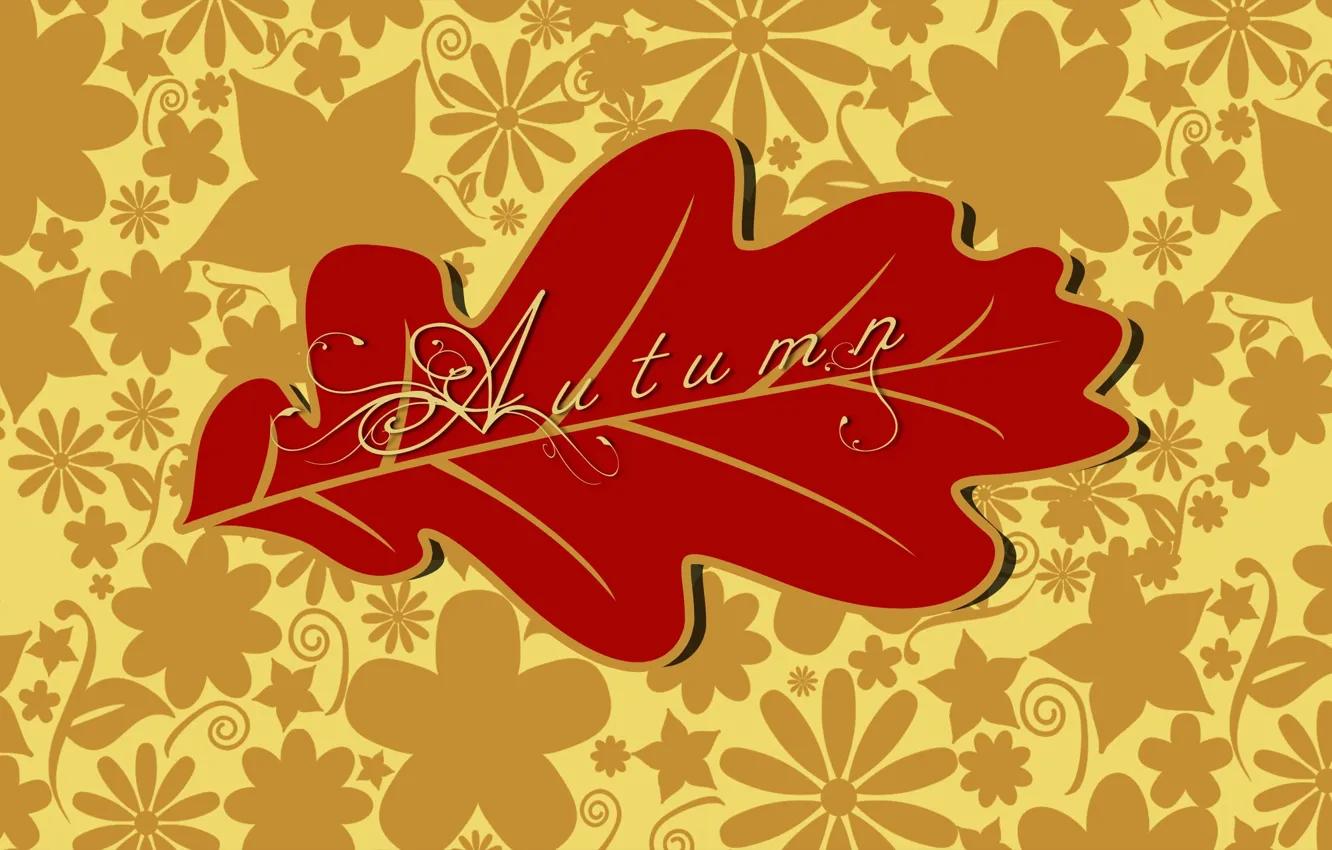 Photo wallpaper autumn, leaves, background, autumn