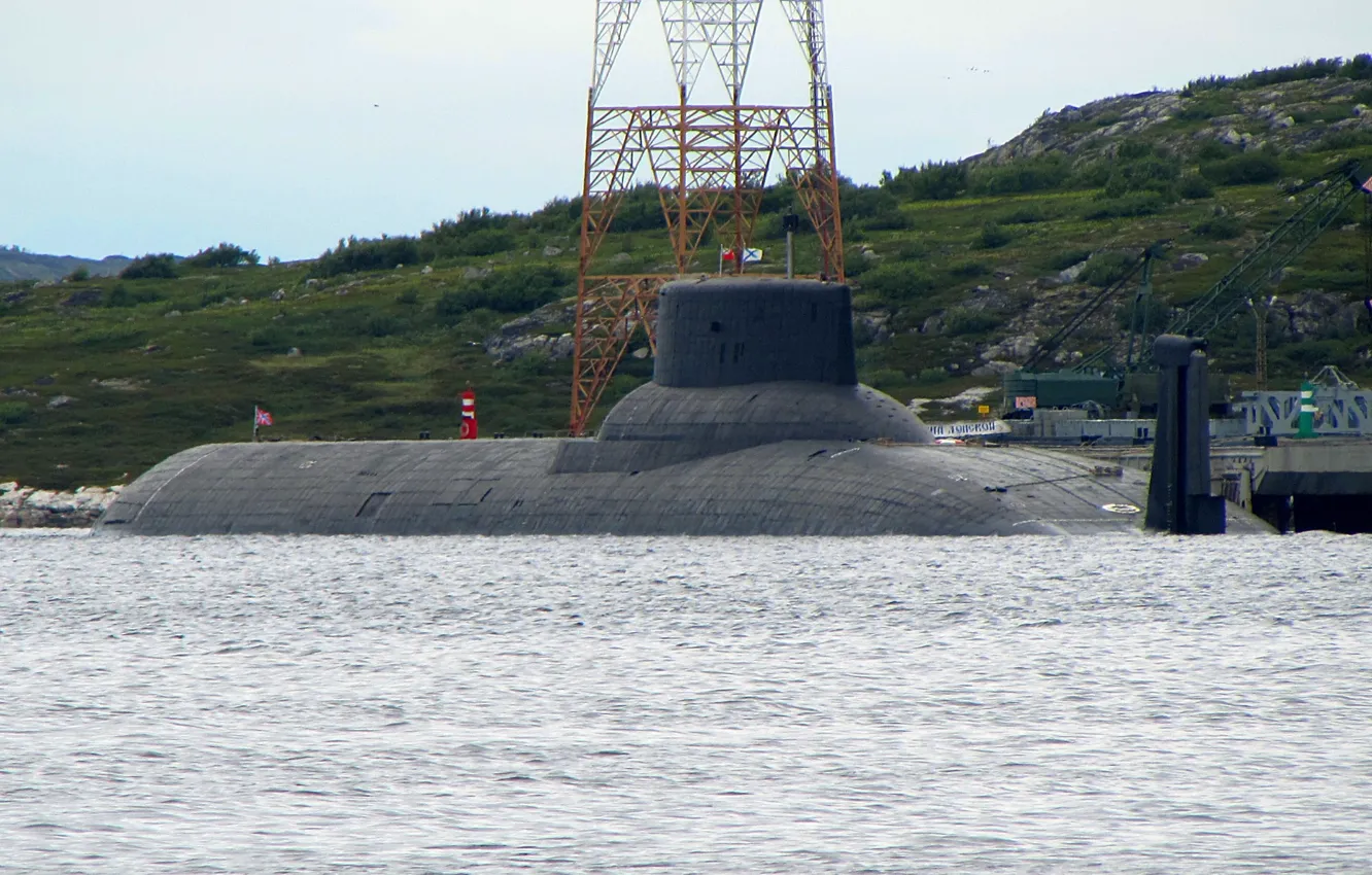 Photo wallpaper submarine, Navy, the project 941, Dmitry Donskoy, the heavy nuclear-powered missile submarine