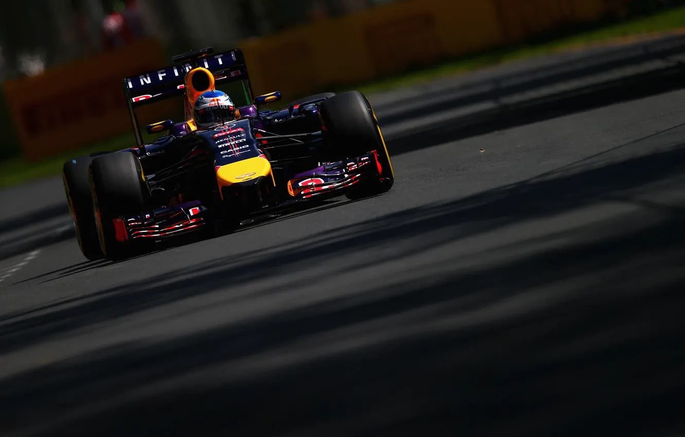 Photo wallpaper Shadow, Formula 1, Red Bull, Vettel
