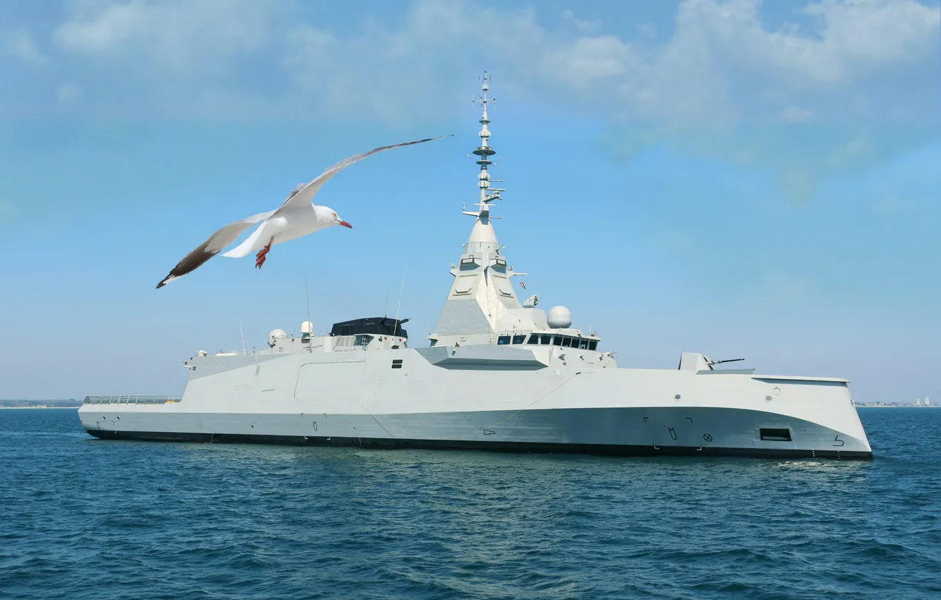 Photo wallpaper France, multipurpose frigate, Amiral Ronarch
