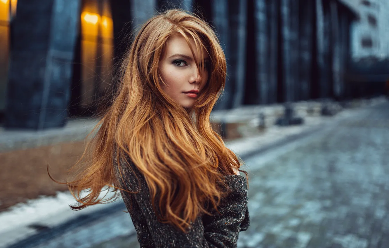 Photo wallpaper the city, Russia, redhead, George Chernyadev, Tonya, Antonina