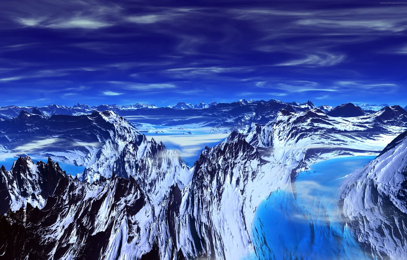 Photo wallpaper the sky, mountains, rocks, Wallpaper