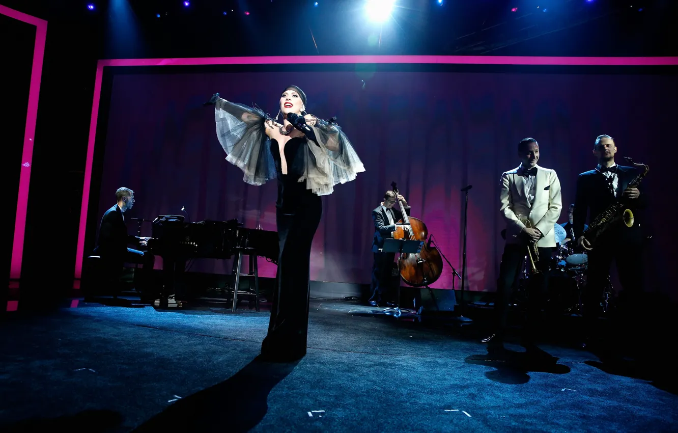 Photo wallpaper girl, style, music, woman, actress, concert, show, singer