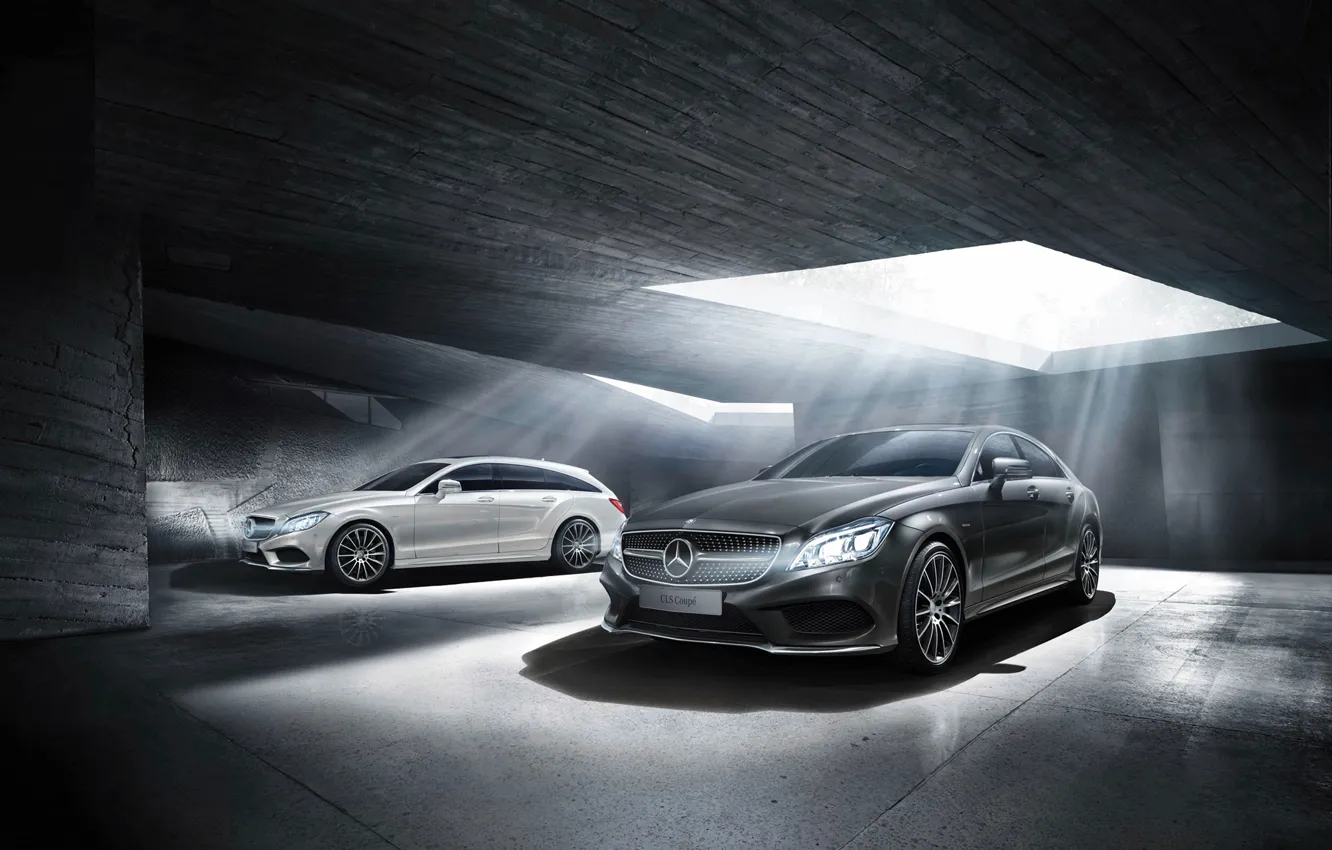 Photo wallpaper coupe, Mercedes-Benz, CLS, universal