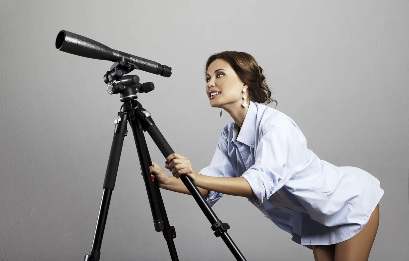 Photo wallpaper girl, actress, girl, shirt, woman, Yulia Mikhalkov