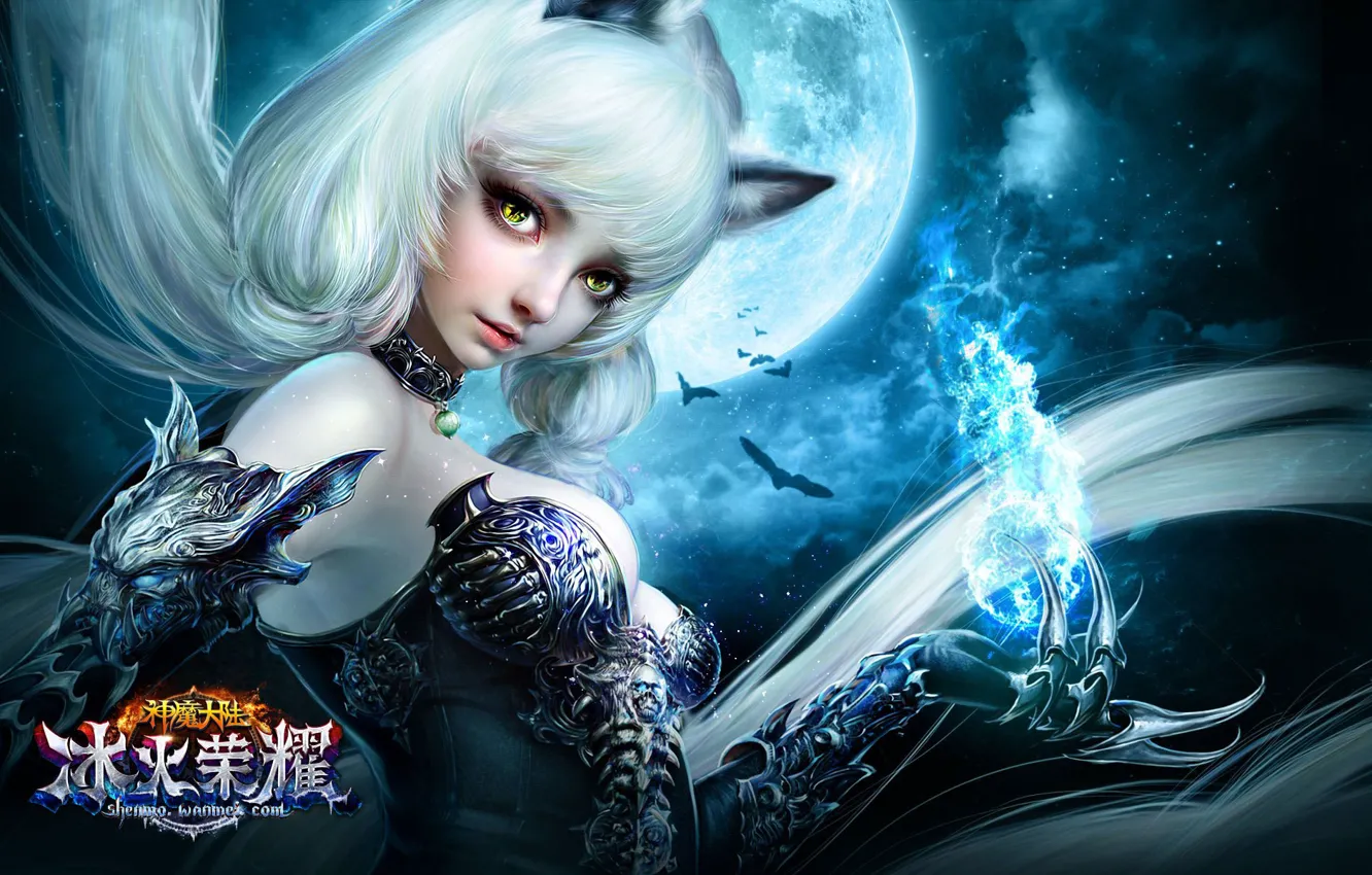 Photo wallpaper girl, magic, the game, anime, art, forsaken world