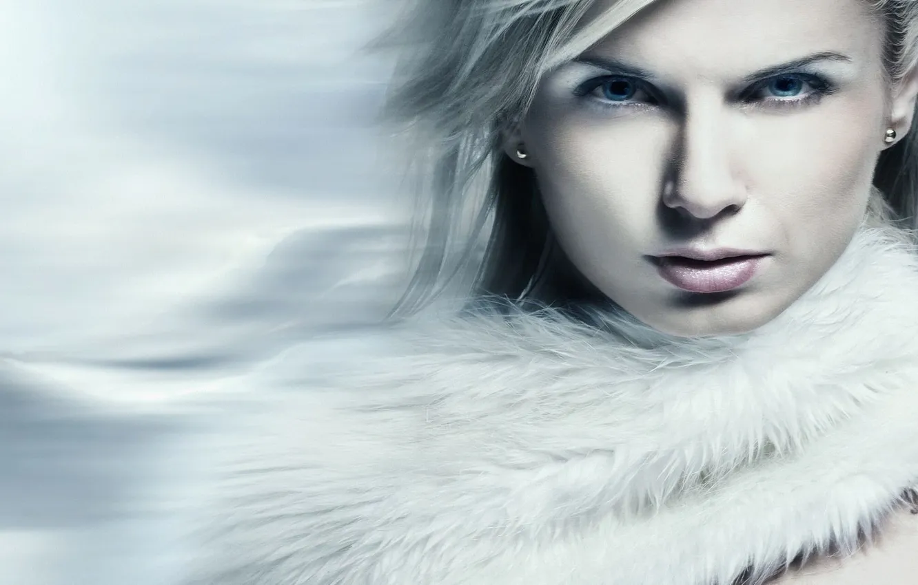 Photo wallpaper girl, photo, the wind