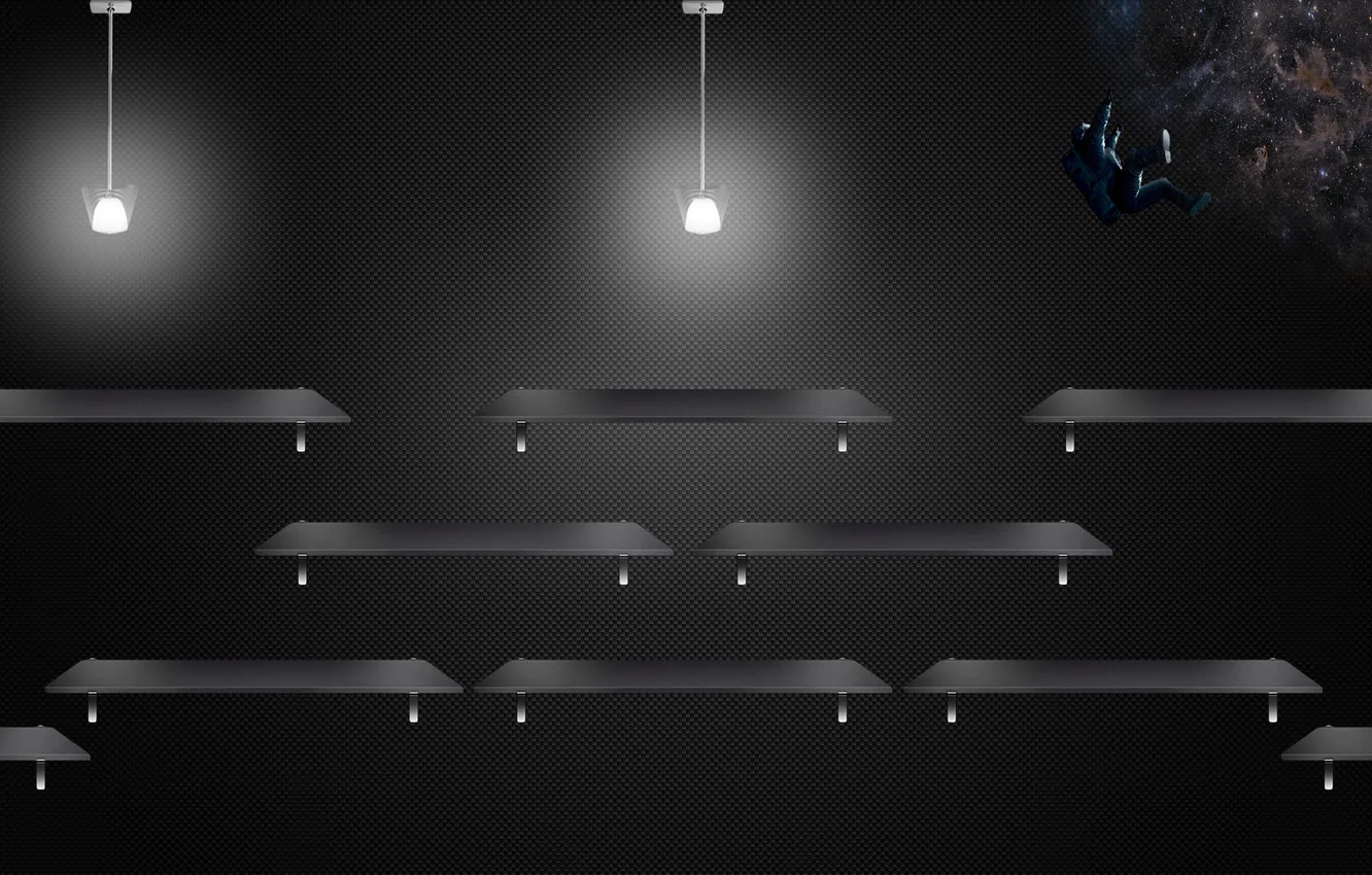 Photo wallpaper space, universe, fantasy, stars, shelves, gravity, Desktop