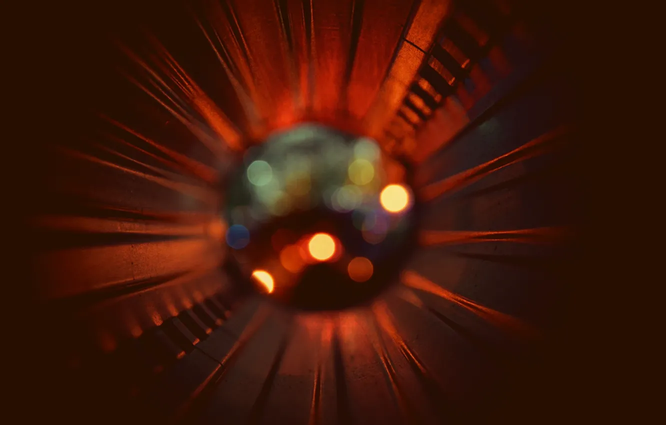 Photo wallpaper tree, bokeh, tube, torch