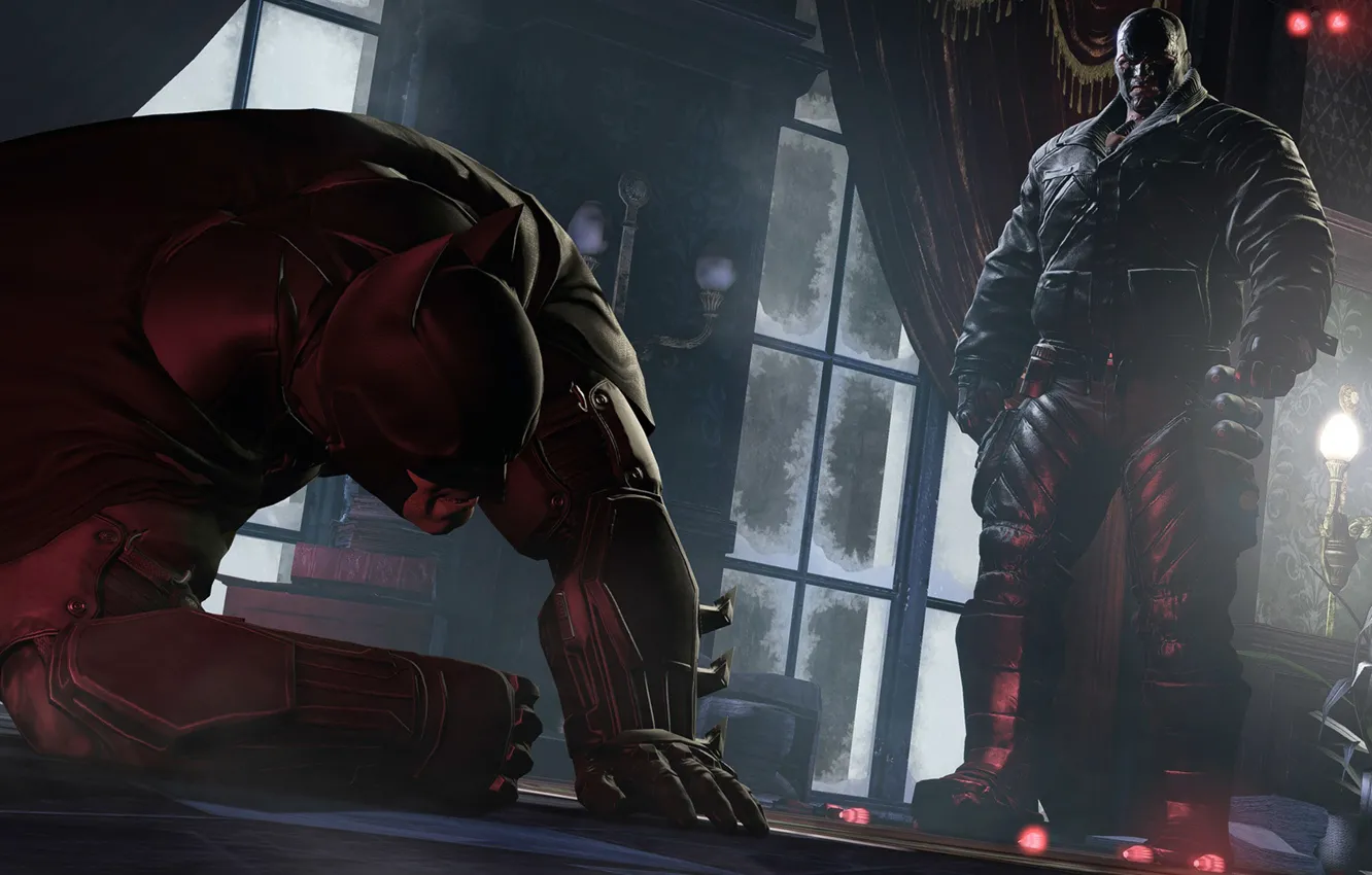 Photo wallpaper the game, mask, hero, costume, Batman, villain, game, detective