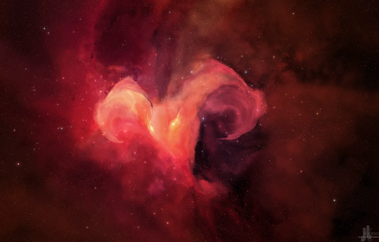 Photo wallpaper space, stars, nebula, JoeJesus