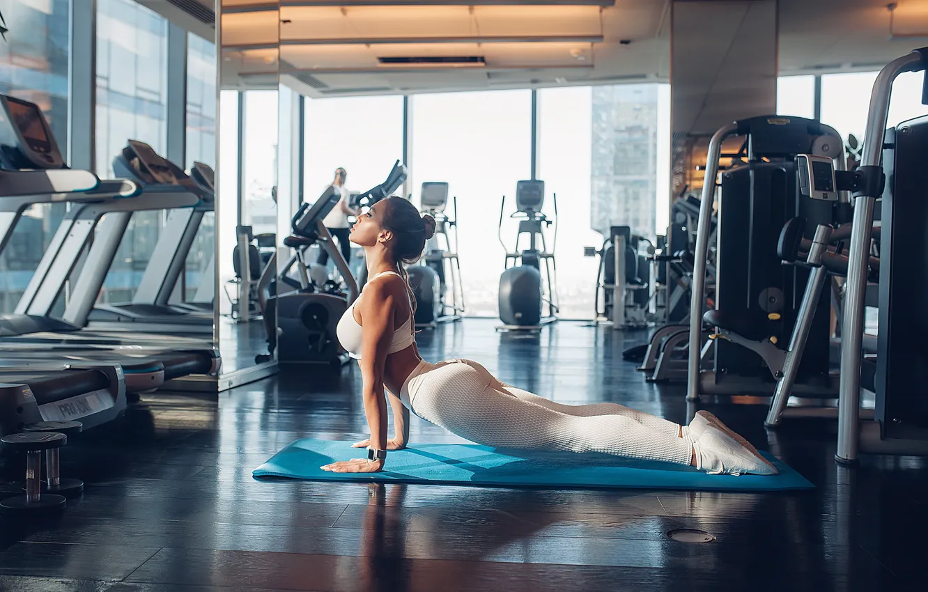 Photo wallpaper girl, pose, legs, fitness, Rome Rome