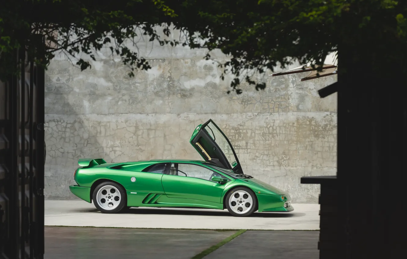 Photo wallpaper Lamborghini, Diablo, scissor doors, Lamborghini Diablo SE30