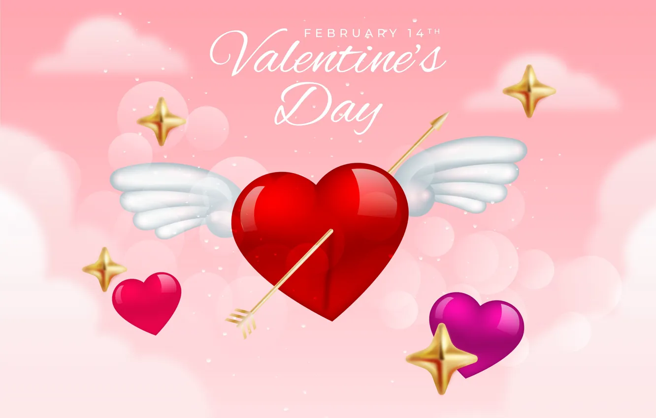 Photo wallpaper love, holiday, heart, hearts, Valentine's day, Valentine's day
