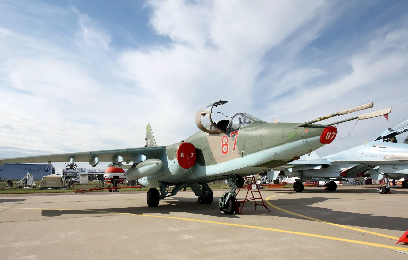 Photo wallpaper the plane, 2011, BBC, Dry, Su-25, MAX