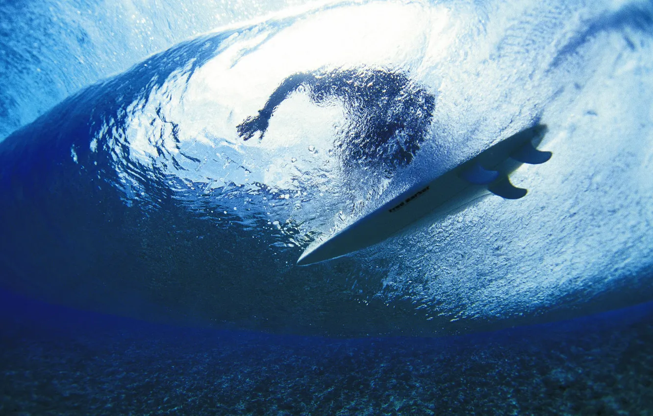 Photo wallpaper ocean, surfing, wave, surfboard