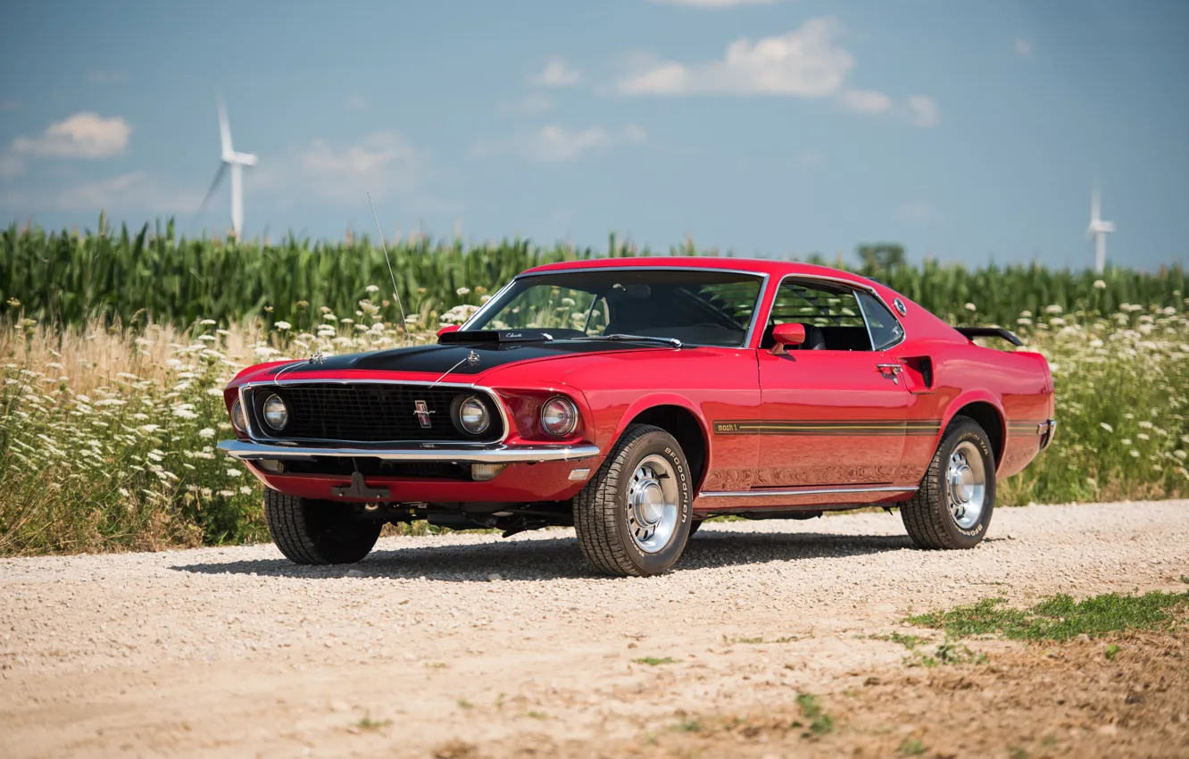Photo wallpaper Mustang, Ford, Mustang, 1969, Ford