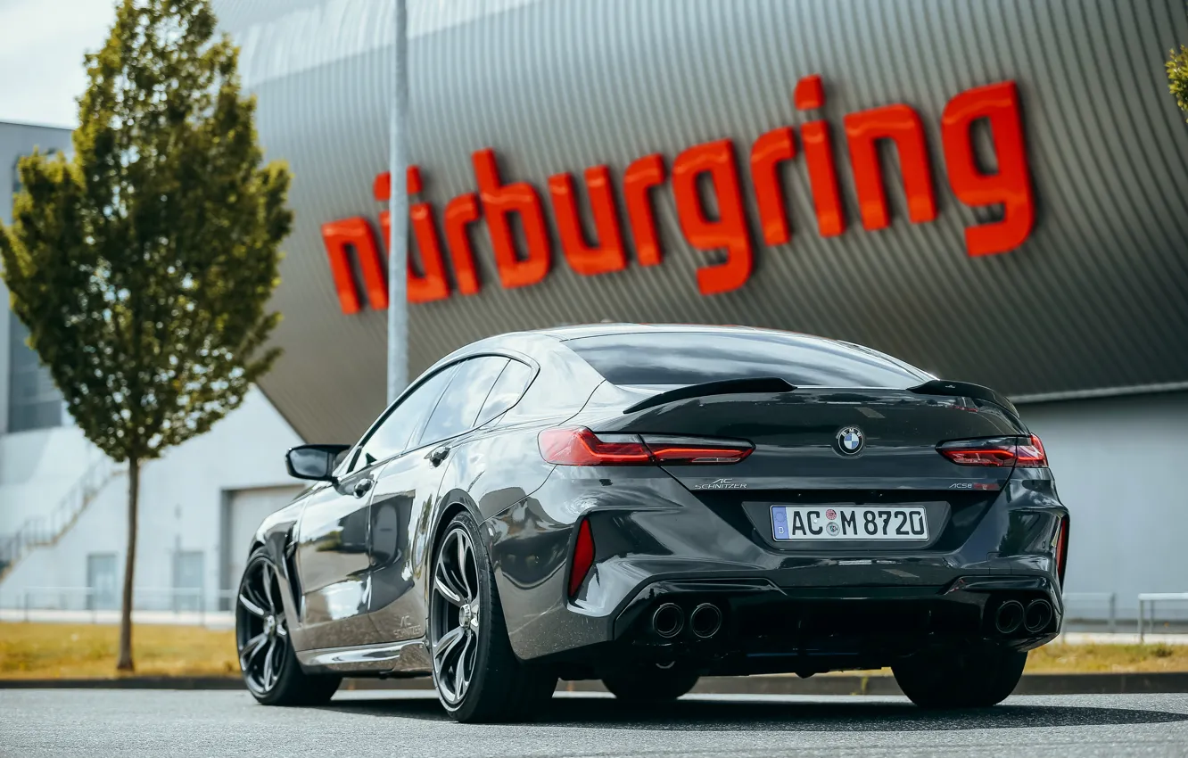 Photo wallpaper coupe, BMW, back, Gran Coupe, AC Schnitzer, four-door, 2020, BMW M8