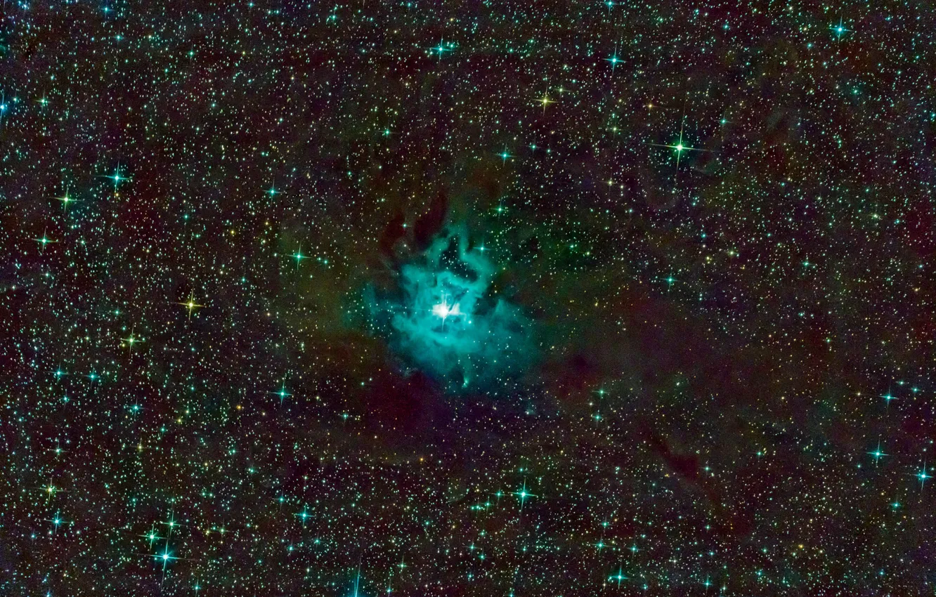Photo wallpaper Tsefey, in the constellation, The Iris Nebula, The Iris Nebula