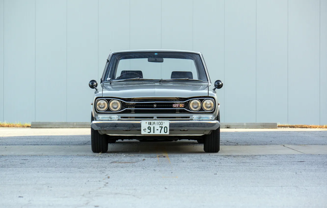 Photo wallpaper Nissan, Skyline, sedan, front view, 2000GT-R, Nissan Skyline 2000 GT-R