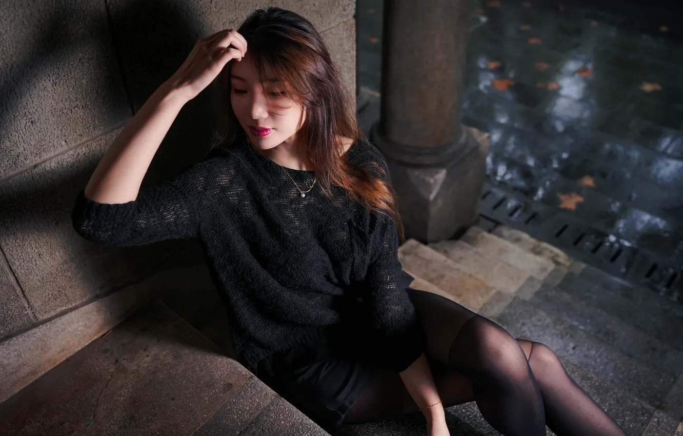 Photo wallpaper girl, portrait, atipta