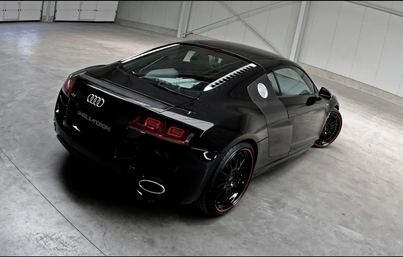 Photo wallpaper black, view, Rear